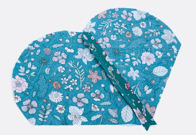 Blumenuntersetzer - Schnittteile auseinander bügeln