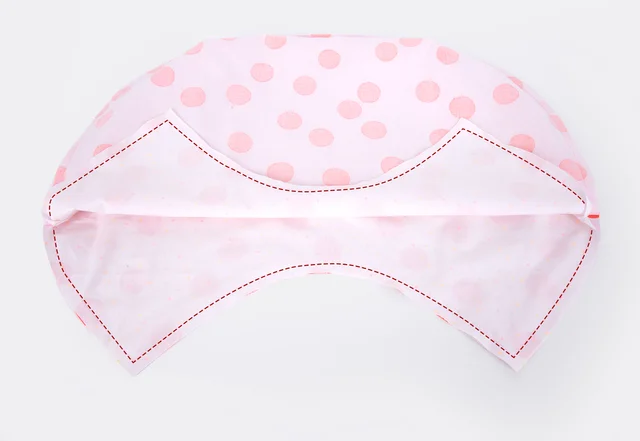 Bambusgriff-Tasche nähen - Kanten verstürzen