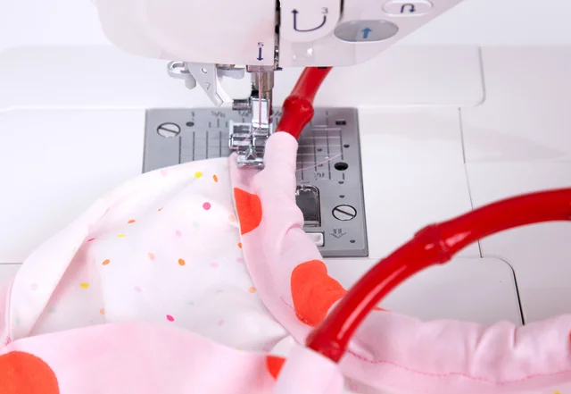 Bambusgriff einnähen