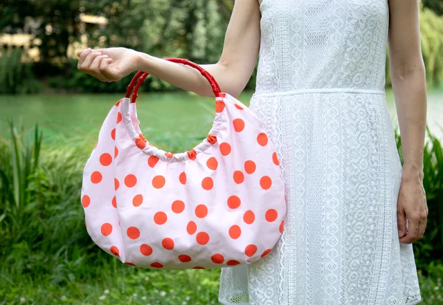 Bambusgriff-Tasche nähen Anleitung