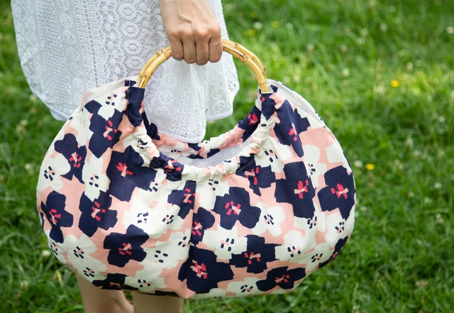 Bambusgriff-Tasche nähen