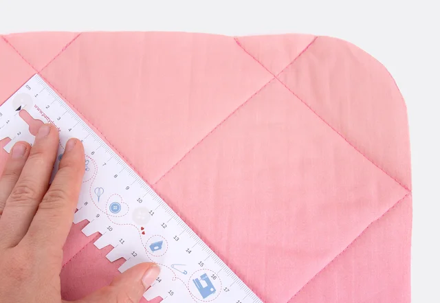 Picknickdecke Rauten aufzeichnen