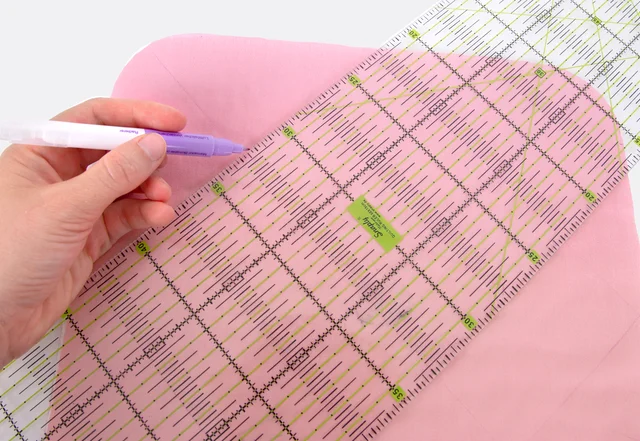 Picknickdecke Absteppung einzeichnen