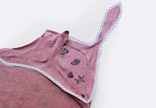 Nähanleitung Knotenärmel Beleg annähen