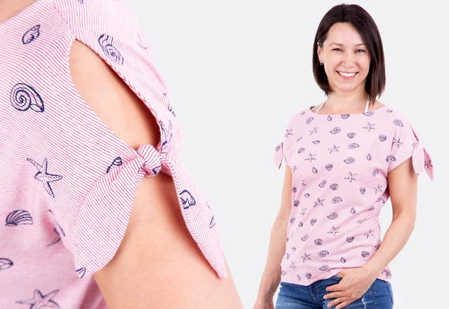 Nähanleitung Knotenärmel DIY selber nähen lernen