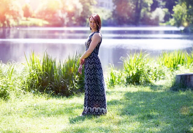 Schnittmuster Maxikleid sommerlich jersey