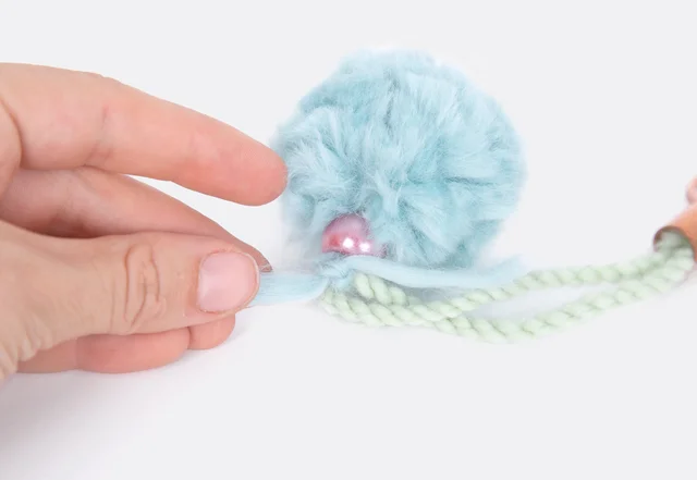 Pompom nähideen Schlüsselanhänger selber machen