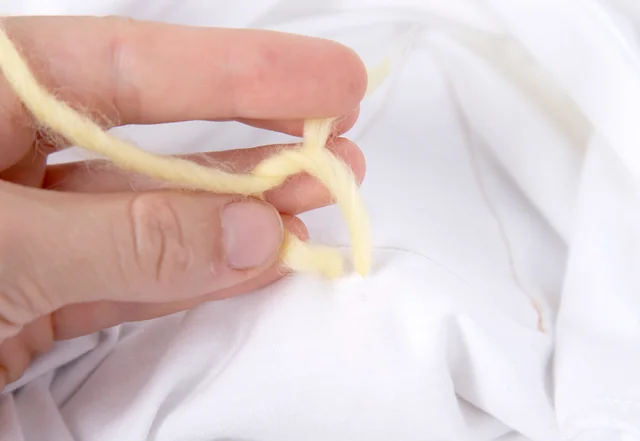 Pompom Nähideen Pompoms verknoten