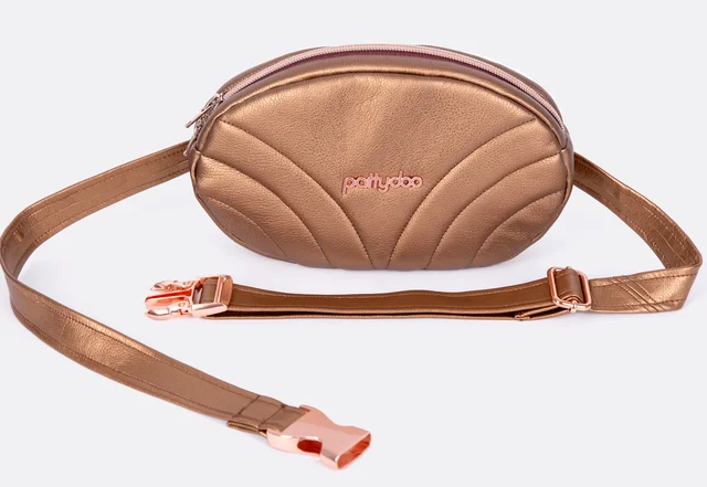 Schnittmuster Gürteltasche Ruby Kunstleder Kupfer metallic