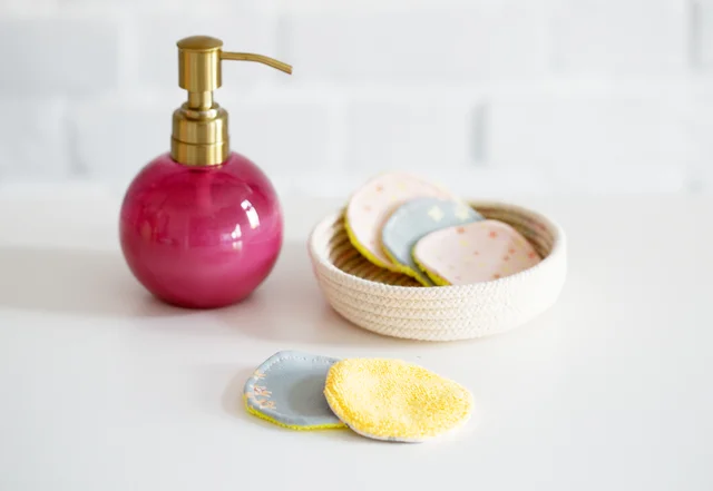 Abschminkpads aus Jersey nähen nachhaltig Anleitung