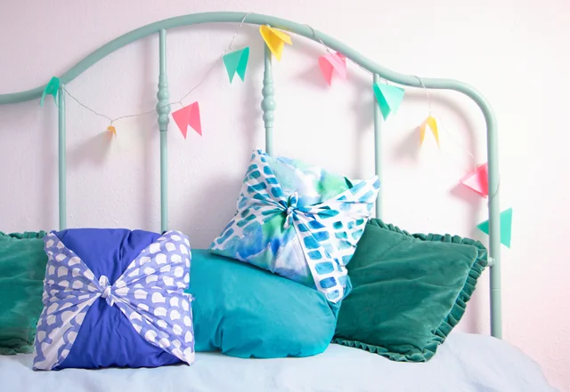 Furoshiki Dekoration Kissen Verpackung Stoff