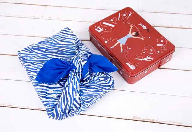 Fursoshiki Verpackung Stofftuch DIY pattydoo Nähbox