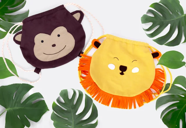 Kinderrucksack selber nähen Turnbeutel Nähanleitung