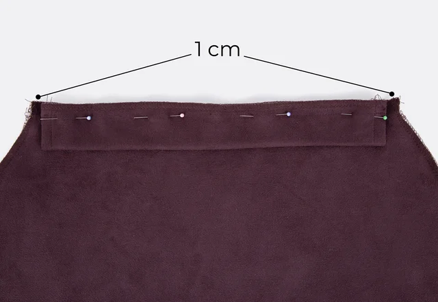 Turnbeutel Kinderrucksack Kordelführung annähen