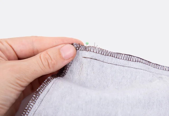 Kinderrucksack Seiten aufeinander nähen