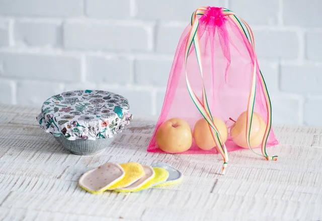 nachhaltige Nähideen für den Alltag Abschminkpads, Gemüse- und Obstbeutel, Schüsselabdeckung