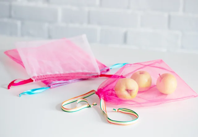 Obstbeutel nachhaltig Tutorial selbernähen DIY-Anleitung