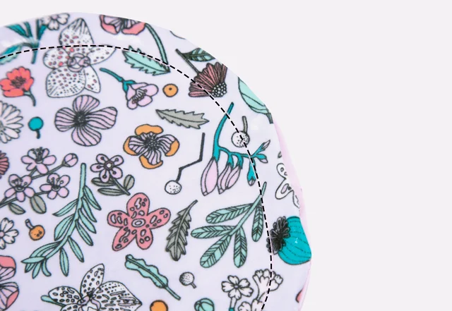 Schüsselabdeckung nähen: Absteppen