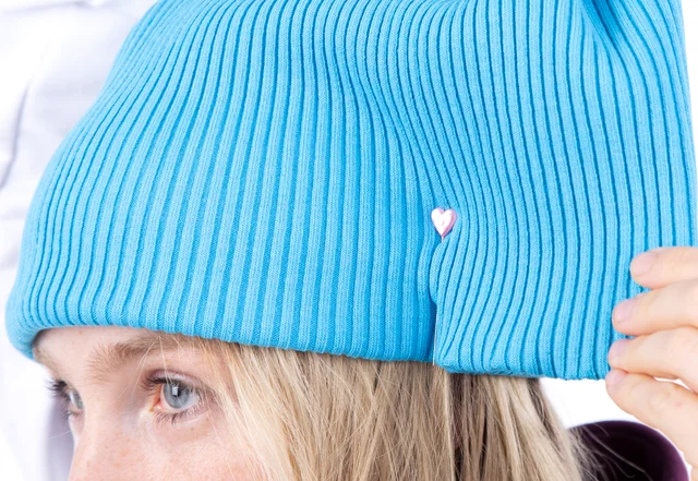 Rippen Strickstoff am Kopf ausmessen, Mütze nähen