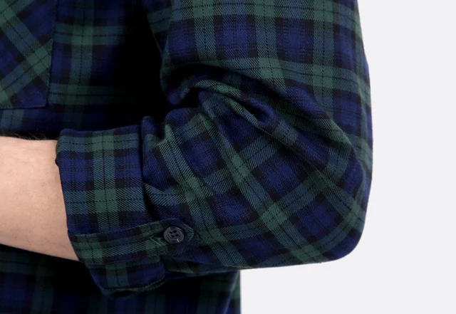 Holzfällerhemd Schnittmuster Manschette Karomuster