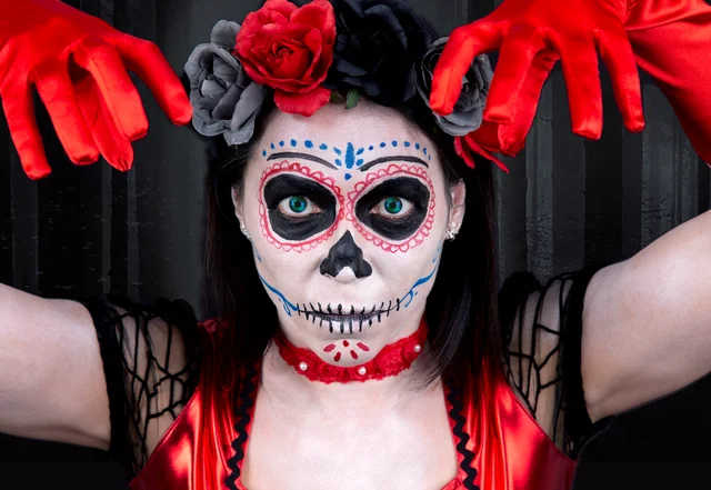 Dia de los Muertos Makeup Halloween Kostüm Dia de los Muertos Makeup Halloween Kostüm
