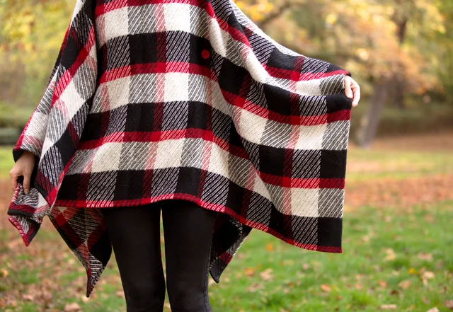 Poncho selber nähen - einfaches Tutorial