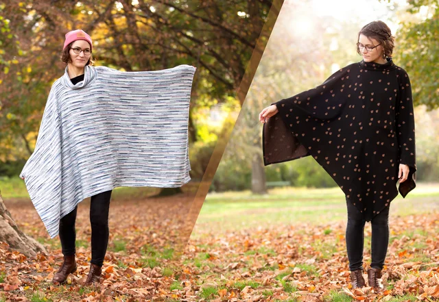 Poncho selber nähen - Varianten