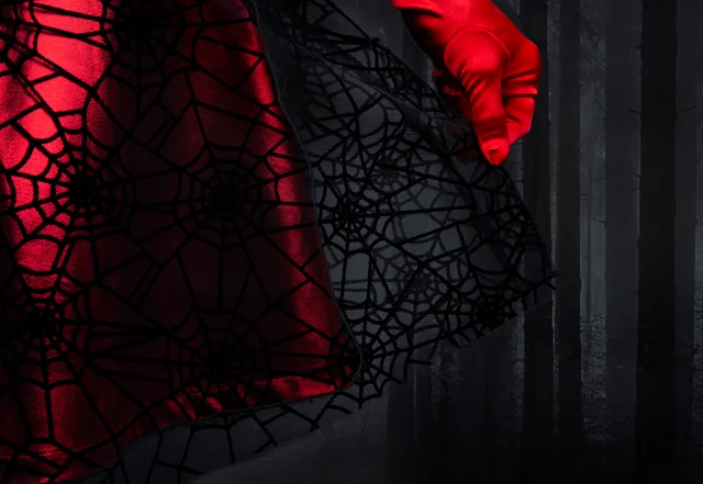 Halloween Verkleidung Rock Spinnennetz DIY Selbernähen