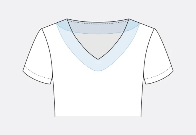 Nählexikon nähen lernen Beleg Oberteil