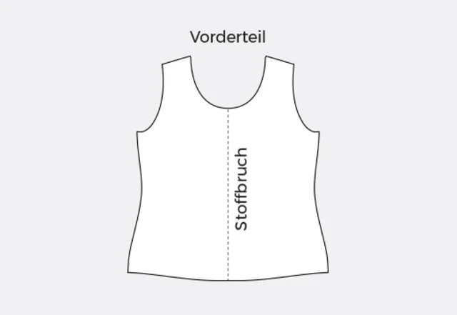Nählexikon nähen lernen Stoffbruch Oberteil