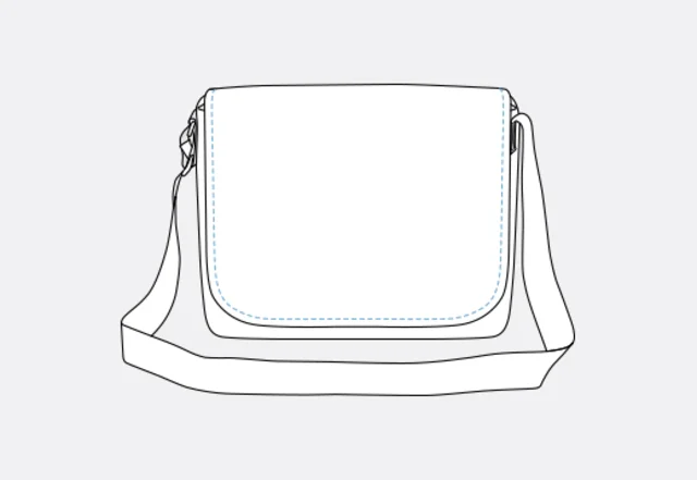 Nählexikon nähen lernen Taschenklappe absteppen