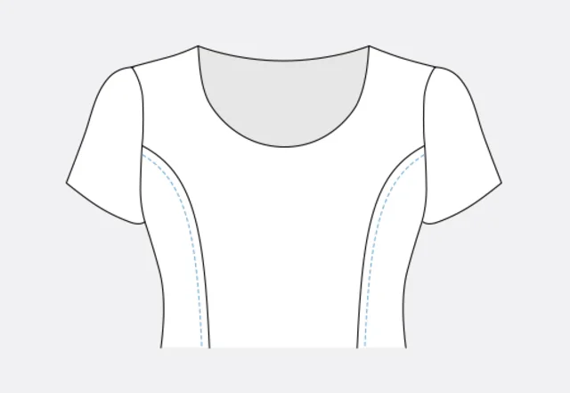 Nählexikon nähen lernen Oberteil absteppen