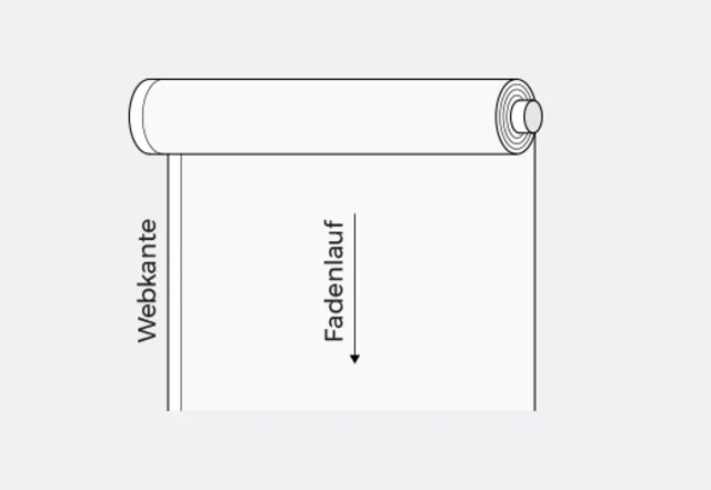 Nählexikon nähen lernen Fadenlauf