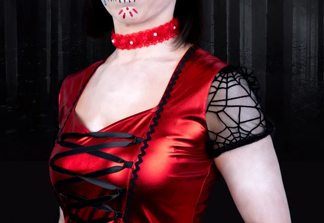 Schnittmuster Jerseykleid Schnürung Puffärmel Gothic