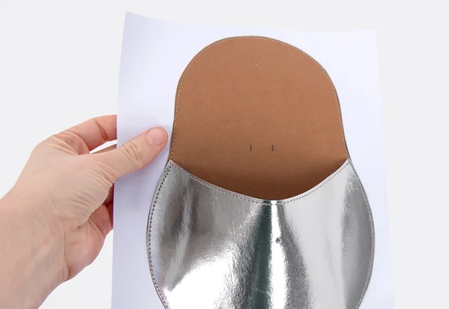 Adventskalender SnapPap auf Papier aufnähen