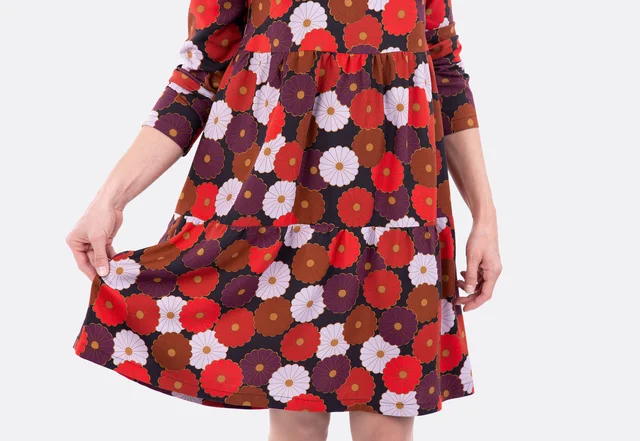 Schnittmuster Boho-Kleid Stufen selbernähen