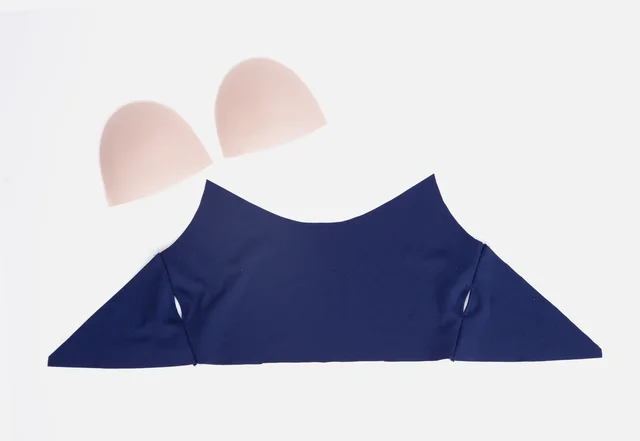 Anleitung Sport BH Pads Futter Öffnungen nähen