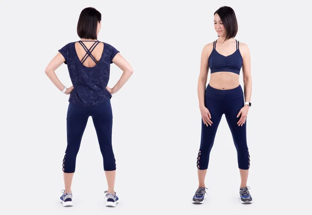 Schnittmuster Anleitzung Sportset Bustier Straps Lycra selbernähen