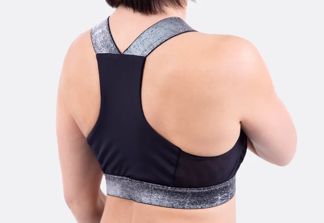 Schnittmuster Sport Bustier Glitzer Gummiband selbernähen Schnittmuster Sport Bustier Glitzer Gummiband selbernähen