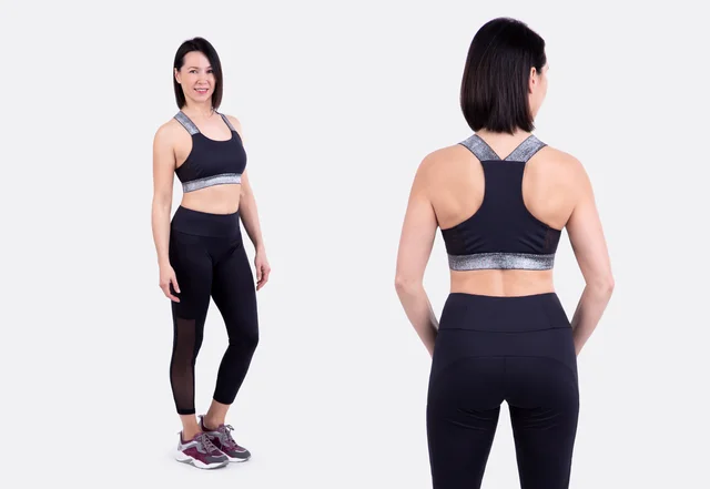 Schnittmuster Sportset Bustier Leggings Lycra selbernähen Schnittmuster Sportset Bustier Leggings Lycra selbernähen