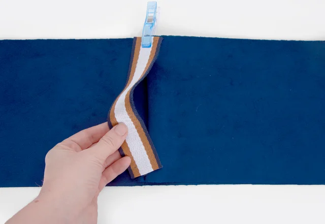 Sitzkissen Gurtband Griff annähen