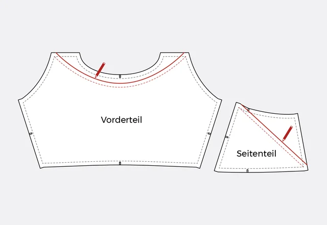 Strap Top BH Bustier Anleitung Schnittmuster