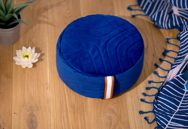 Yogakissen rund selbernähen Anleitung mit Vorlage