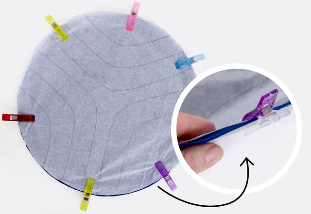 Yogakissen selbermachen gratis Vorlage Wonderclips