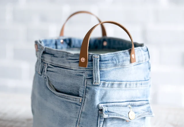 Jeans Upcycling Utensilo Freebie