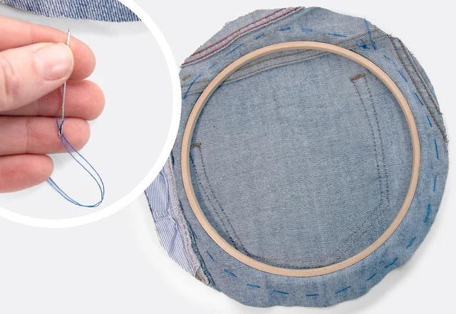 Stickrahmen Utensilo Anleitung nähen