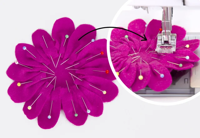 einfache DIY-Idee - Filzblume nähen