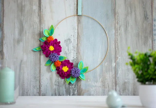 Filzblumen DIY - gratis Anleitung