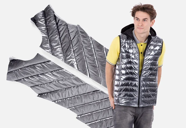 Steppstoff selbermachen Nähanleitung für ein Westen-Schnittmuster