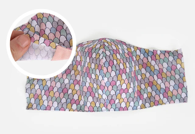 Anleitung Mund-Nasenschutz Stoffkante nähen